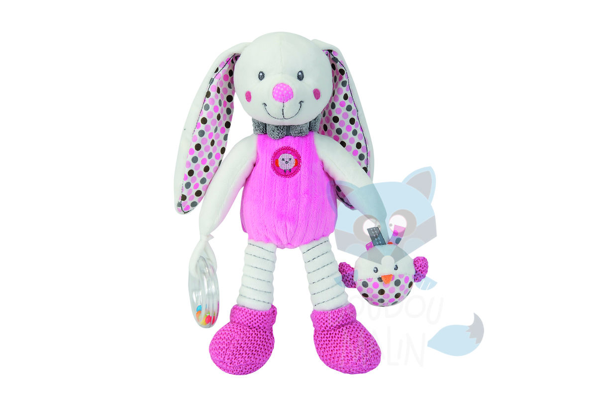  little hug activity toy pink rabbit 